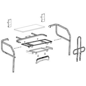 Flip Golf Seat Bottom Frame Assy